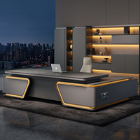 Bureau de travail moderne, mobilier de bureau de direction, bureau d'ordinateur, table en bois de luxe pour le bureau ou l'hôpital