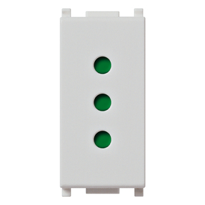 ปลั๊กไฟ 2P+T 10A P11 สีเงิน 4.1x2.8x5.3 ซม. - Product Image 1