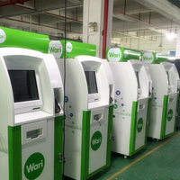 Kiosque de paiement d'usine avec système de point de vente, guichet automatique bancaire, distributeur de billets, machine de dépôt d'espèces
