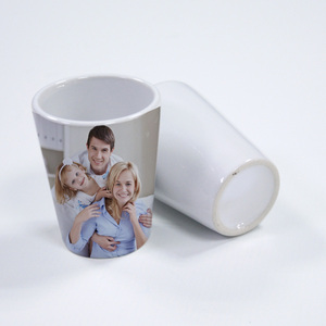 Topjlh Venta al por mayor de alta calidad 1,5 oz Sublimación blanca Tazas de cerámica Impresión personalizada Pequeña sublimación cónica <span class=keywords><strong>Taza</strong></span> en blanco - Product Image 3