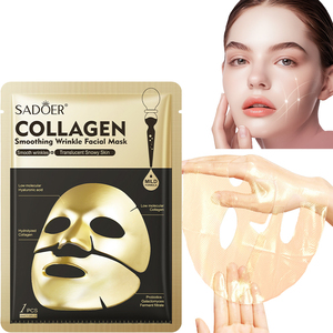 Maschera Facciale al Collagene Levigante Anti-Rughe Aumenta l'Elasticità della Pelle Maschera Facciale Idratante con Acido Ialuronico - Product Image 1