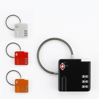 Cadenas universel à combinaison à 3 chiffres avec mot de passe TSA pour la sécurité des bagages et des sacs à dos en voyage, antivol