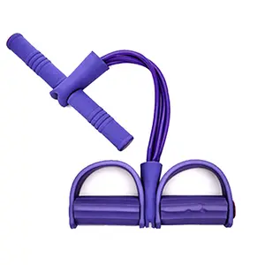 Nhà Máy Bán Sỉ 4 Ống Kéo Lên Bàn Đạp Chân Máy Tập Thể Dục Dây Kháng Lực Ngồi Lên Cao Su Đàn Hồi Dây Tập Thể Dục Trong Nhà - Product Image 1
