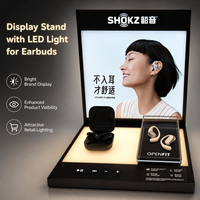 Support d'affichage portable pour écouteurs LED personnalisés, présentoir de produits électroniques pour magasin, support d'affichage pour écouteurs