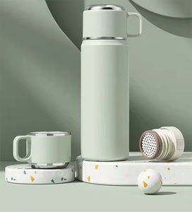 Gobelet isotherme personnalisé en acier inoxydable 550 ml, isolation thermique 6-12 heures, écologique, style dessin animé, avec paille pour voyage en extérieur - Product Image 2