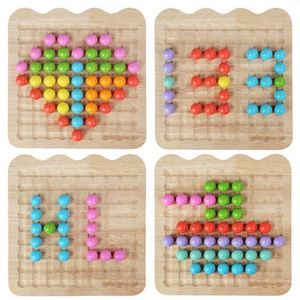 Jeu de tri de couleurs et d'association Montessori en bois pour développer la motricité fine, idéal pour les garçons et les filles de 2, 3, 4 et 5 ans - Product Image 3