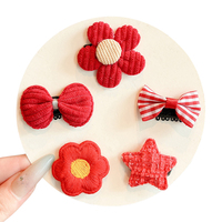 Handgemaakte, exquisite katoenen, schattige fruit avocado aardbei haarspeldjes voor jonge meisjes en vrouwen, met geborduurde patch.