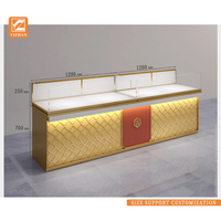 LED Light Jewelry Showcase Display aus Glas Metall Edelstahl Aluminium MDF für Store Mall Showroom Verwendung