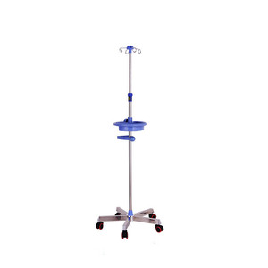 Soporte de Suero Intravenoso de Pie, Altura Ajustable, Acero Inoxidable, Soporte para Gotas Médicas, Uso Hospitalario - Product Image 3