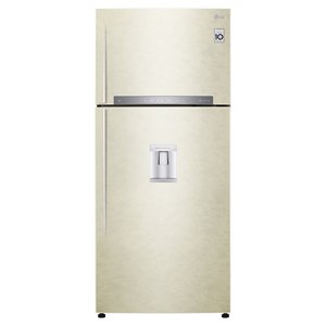 Lg Double Door <b>Refrigerator</b> 78x73x180cm Total No Frost Water Dispenser Beige - Product Image 1