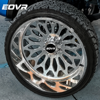 Jantes forgées EVOR, jantes à profil profond simple, polies, 22, 24, 26 pouces, personnalisées pour camionnette