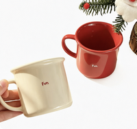 Tasses à thé en céramique modernes en gros, 301-400 ml, mug de Noël pour la maison, cadeaux promotionnels pour boissons