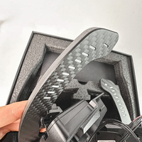 Palettes de changement de vitesse magnétiques en fibre de carbone à LED version sport personnalisée pour Volkswagen Golf 7 7.5 GTI GTD GTE R 2.0GTI Tiguan Passat