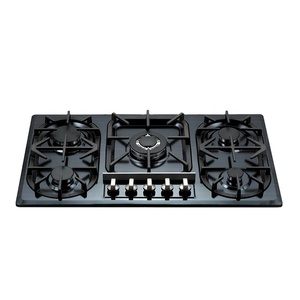 Cuisinière à gaz 5 brûleurs en acier inoxydable encastrable avec dispositif d'allumage automatique et dispositif de sécurité, fabricant OEM - Product Image 1