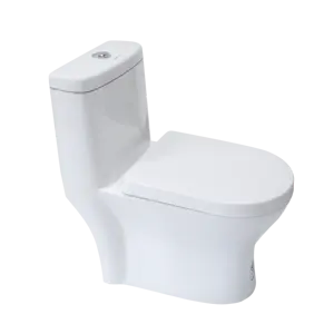JOMOO Cheap Price Bright Glazing PP Cover Siphonic Flush One Piece Toilet S-Trap White Dual Flush Ceramic Toilet