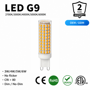 120V/220V 6.5W G9 LED <b>Bulb</b> SMD2835 360° No Flicker Dimmable 2700K-6000K High Lumen Halogen Replacement for Crystal Chandelier Ho - Product Image 1