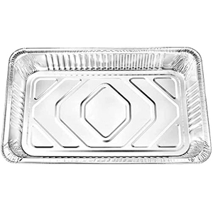 280ml Silver Rectangular Aluminum <b>Foil</b> Food <b>Container</b> - Airline & Aircraft Catering Tray for Cake & Meal - Product Image 2