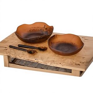 Tazón para Servir Ensaladas de Resina Pulida de Alta Calidad, Ecológico, Estilo Bonito, para Uso en el Hogar y Fiestas - Product Image 1