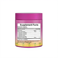 Gummies Probiotiques OEM pour Femmes à l'Orme Rouge, Vitamines, 60 Unités, Santé Vaginale, Équilibre du pH, Saveur Ananas