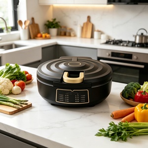 Plancha Eléctrica Grande de 1500W para Pasteles, Control Mecánico para Uso Doméstico; Máquina para Hacer Panqueques/Crepas con Calentamiento de Doble Cara - Product Image 3