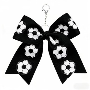 Fiocco da tifo per <span class=keywords><strong>calcio</strong></span> da ragazza, fiocco da tifo boutique per borsa, portachiavi decorativo per borsa - Product Image 4