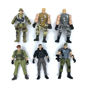 OEM注射角色玩具塑料小雕像陆军士兵玩具动作人物军事与粉丝收藏武器
