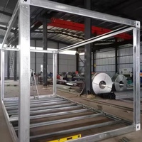 Kits de maisons préfabriquées modernes en acier durable, type conteneur, avec chambre, pour appartement ou dortoir