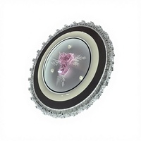 Plafonnier LED en fer à fleurs roses, design minimaliste moderne, indice de protection IP20, pour salon, chambre à coucher, chambres d'hôtel, utilisation en intérieur