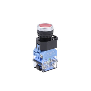 LA38-11D-R interrupteurs à <span class=keywords><strong>bouton</strong></span>-<span class=keywords><strong>poussoir</strong></span> lumineux à <span class=keywords><strong>ressort</strong></span>, verrouillage momentané, verrouillage plat, 1No 1Nc, arrêt <span class=keywords><strong>d</strong></span>'urgence, 22mm, Led - Product Image 2