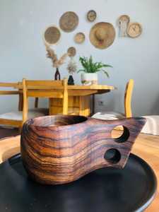 Taza de Té de Madera Hecha a Mano, Material Natural, Perfecta para el Uso Diario de Bebidas, Incluyendo Café, Té o Bebidas Herbales - Product Image 5