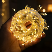 Feuerwerk-Lichterkette mit Kupferdraht, LED-Lichterkette mit 8 Modi und Fernbedienung für Weihnachtsbaum, Feiertage und Heimdekoration