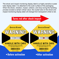 XINKE Brand Shockproof Waterproof PET Material Adhesive Sticker Label Indicator One-Generation Custom Crystal Warning Labels for