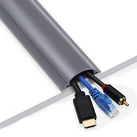 Yobest OEM ODM Perfiles de Plástico Extruido Personalizados en Forma de U, Canal de Cable de PVC, Protector de Cables para Piso, Extruido en PVC, PP, PE, TPU