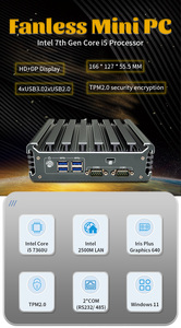 Mini <span class=keywords><strong>PC</strong></span> Fanless 7360U en Gros et Personnalisé pour Usine, Mini <span class=keywords><strong>PC</strong></span> Silencieux Dédié au Bureau et à l'Entrepôt Industriel - Product Image 5