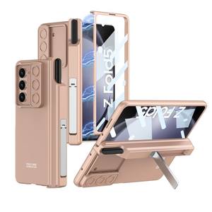 GKK Pour Samsung Galaxy Z Fold5 5G <span class=keywords><strong>Phone</strong></span> Case PC Kickstand <span class=keywords><strong>Phone</strong></span> Back Cover avec Screen <span class=keywords><strong>Film</strong></span> - Product Image 3