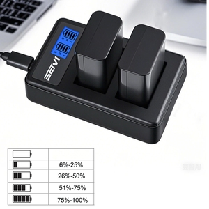 Chargeur de batterie intelligent double USB LCD pour Sony FZ 100 NP-FW50 Canon LP-<span class=keywords><strong>E8</strong></span> LP-E10 LP-E17 pour Nikon EN-EL14 EN-EL15 EN-EL3E - Product Image 5