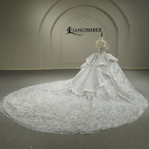 Gt26011 Nuevo Vestido de Novia Romántico con Falda Grande, Elegante y Sencillo, a la Moda, Jancember - Product Image 4