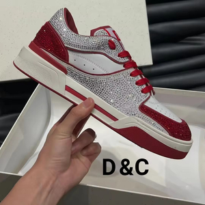 Zapatillas Deportivas Casuales de Diseñador de Cuero Genuino de Tendencia 2025 para Hombre y Mujer, Marca Original Dg, Impermeables, Transpirables, con Cordones, para Correr - Product Image 4