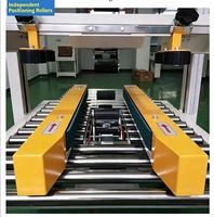 Machine combinée semi-automatique électrique pour l'emballage de boîtes en carton ondulé, matériaux en papier, y compris le cerclage de boîtes et les boissons