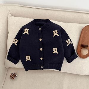 <span class=keywords><strong>Pull</strong></span> en tricot pour garçons de style coréen, petit ours de dessin animé, printemps 2025, nouveau <span class=keywords><strong>pull</strong></span> pour enfants - Product Image 6