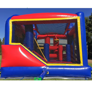 Nhà Máy Giá thương mại bên nảy <span class=keywords><strong>Inflatable</strong></span> 3-in-1 Bouncer cho thương mại <span class=keywords><strong>Inflatable</strong></span> trở ngại trượt Bounce House <span class=keywords><strong>Combo</strong></span> - Product Image 4
