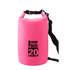 20L Boating Floating Hiking Kayak Wet Custom Logo Outdoor Polyester PVC Ocean Pack Waterproof Dry Bag