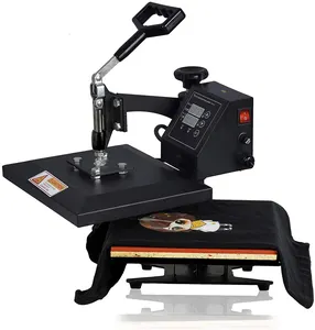 High quality 12x10 in swing away heat press machine heat transfer machine for T-Shirt/mouse pad/phone case/cotton/bags