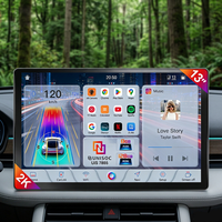 Écran de voiture 13 pouces avec Carplay, Android Auto, GPS, télécommande, système stéréo Android, navigation vidéo pour lecteur Android, garantie 1 an