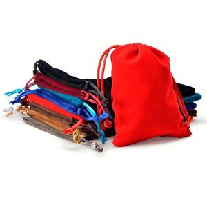 Wholesale Custom Printing Jewellery Velvet Drawstring Pouch Custom Velvet Gift Jewelry <b>Bag</b> with logo Pouch Drawstring Velvet <b>Bag</b> - Product Image 4