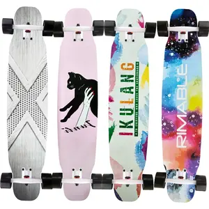 China Manufacturer customized design 7 Ply chinese maple 4 inch Black Truck Skateboard Deck For Sports Entertainment