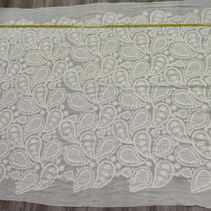 新しいレトロコットン刺繍3Dリボン刺繍メッシュグリッド生地 - Product Image 5