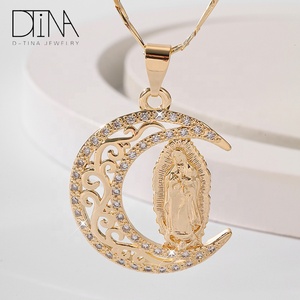 Ciondolo Religioso Femminile di Alta Qualità, Pendente <span class=keywords><strong>Madonna</strong></span> Luna - Product Image 6