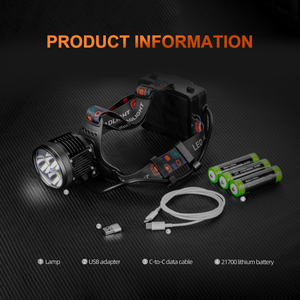 Helius 15000 Lampu Kepala LED Lumen Tinggi 3 XHP70 2 Beads Pendingin Kipas Cerdas Baterai Besar Output USB Lampu Kepala Profesional untuk Luar Ruangan - Product Image 6