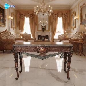 Escultura de Cabeza de León de Bronce Europeo de Lujo, Diseño de Columna Barroca, Fundición para Decoración de Sala de Estar Interior Real - Product Image 1